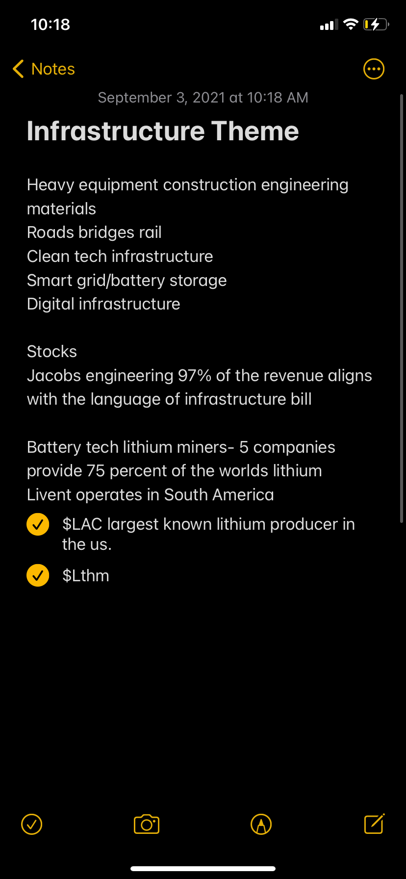 THE SHERPA’s LIST 11/18/2021 2 InfrastructureTheme
